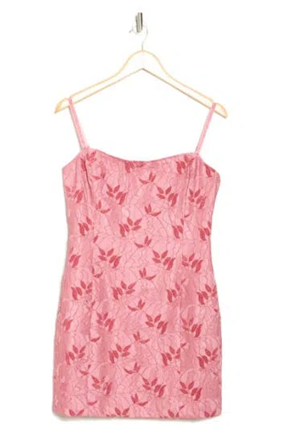 N By Naked Wardrobe Lace Body-con Minidress In Pink