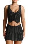 N By Naked Wardrobe Tailored Vest In Black