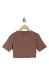 N By Naked Wardrobe X Bare Crop Top In Taupe