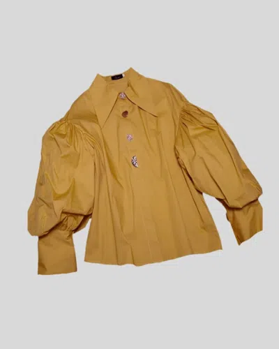N By Nancy Janet Blouse In Mustard In Yellow