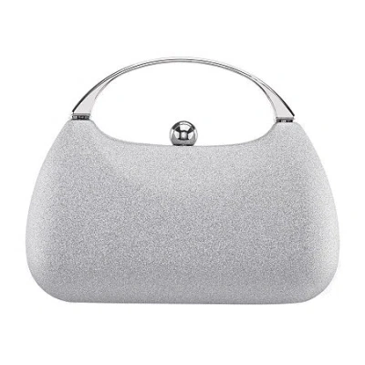 N By Nina Klarity Embellished Evening Bag In Silver
