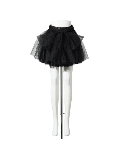 Nφ Dress Bow-detail Mini Skirt In Black