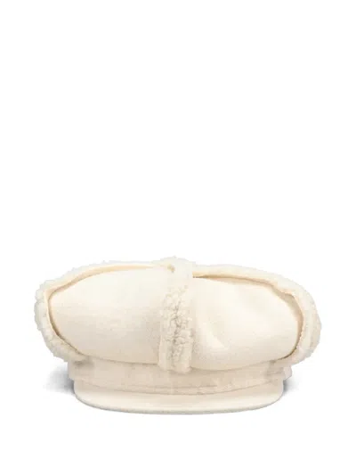 Nφ Dress Panelled-design Hat In White