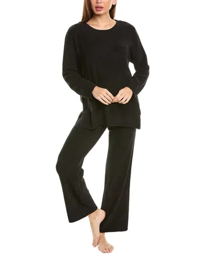 N Natori 2pc Aura Pajama Pant Set In Black