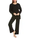 N Natori 2pc Aura Pajama Pant Set In Black