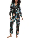 N Natori 2pc Festival Satin Pajama Set In Multi