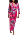 N Natori 2pc Festival Satin Pajama Set In Pink