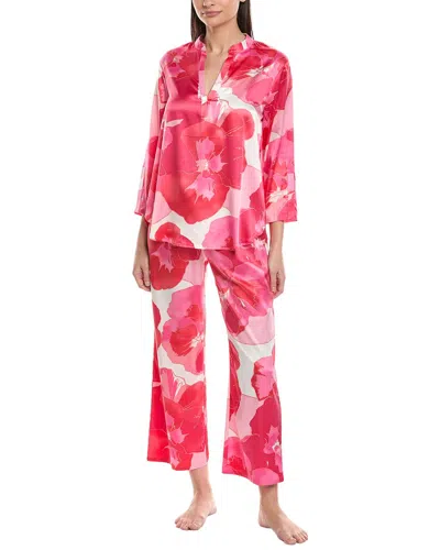 N Natori 2pc Floria Mandarin Pajama Set In Multi