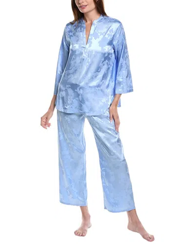 N Natori 2pc Imperial Garden Pajama Set In Blue