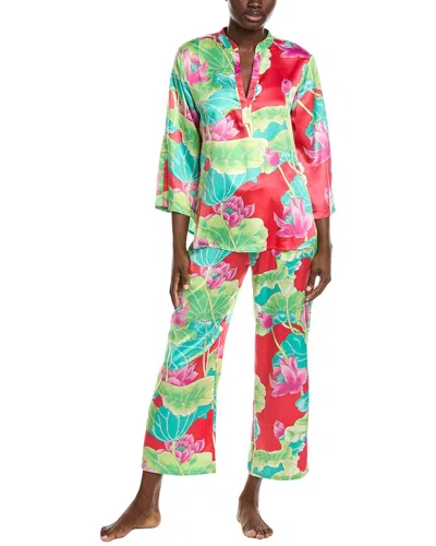N Natori 2pc Mandarin Pajama Set In Multi
