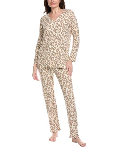 N Natori 2pc Ombre Print Pajama Set In Animal Print