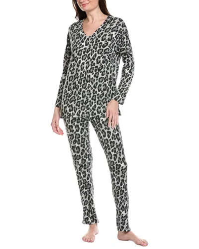 N Natori 2pc Ombre Print Pajama Set In Gray