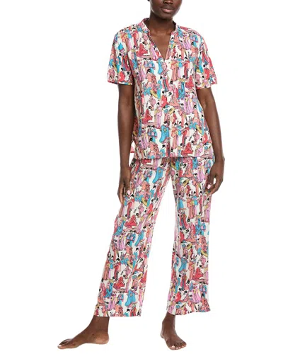 N Natori 2pc Pajama Set In Brown