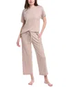 N Natori 2pc Soothe Pajama Set In Brown
