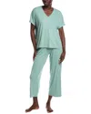 N Natori 2pc Soothe Pajama Set In Green