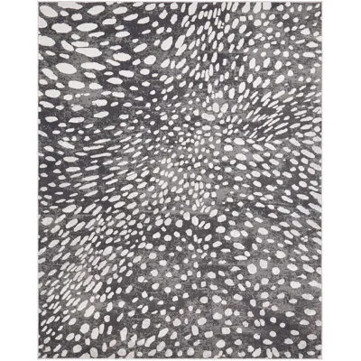 N Natori Animal Print Gray Area Rug