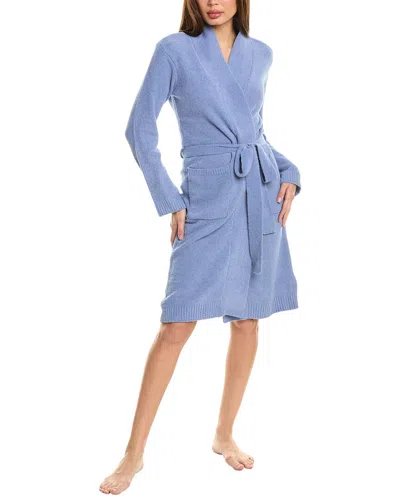 N Natori Aura Solid Robe In Blue