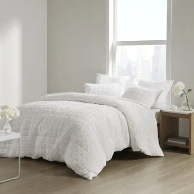 N Natori Cocoon Quilted Euro Sham In White