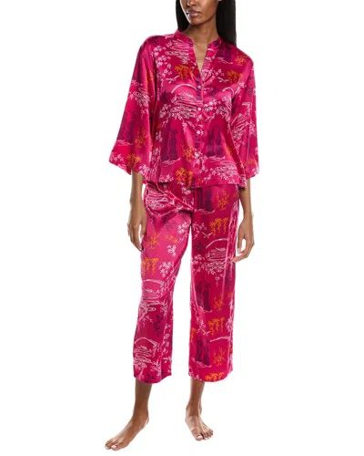 N Natori Empress Orchard Pajama Pant Set In Pink