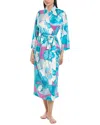 N Natori Floria Robe In Blue