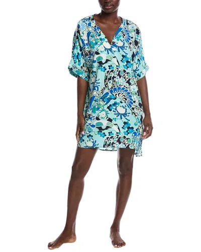 N Natori Fusion Fans Challis Sleepshirt In Multi
