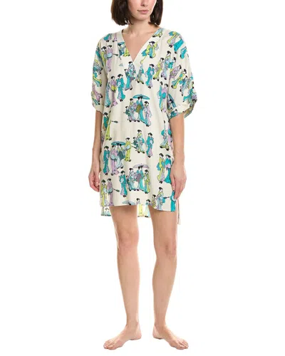 N Natori Geisha Challis Sleepshirt In White