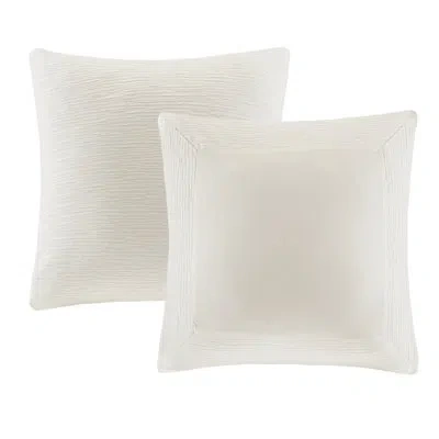 N Natori Hanae Cotton Blend Euro Sham In White