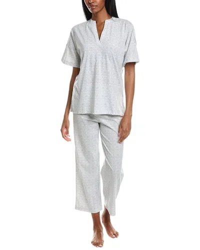 N Natori Imperial Geo Pajama Pant Set In Grey