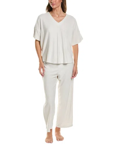 N Natori Natori Terry Lounge Set In White