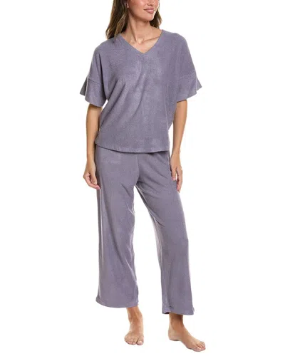 N Natori Natori Terry Lounge Set In Purple