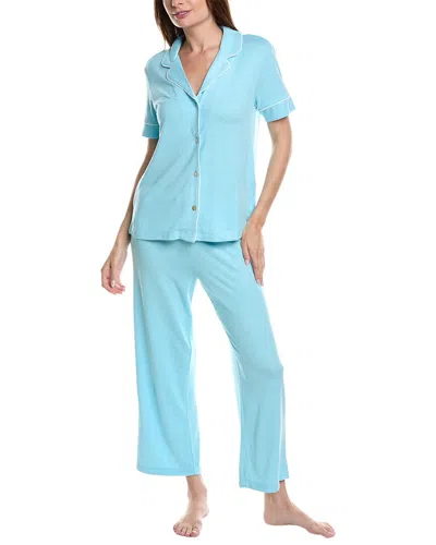 N Natori Oasis Pajama Pant Set In Blue
