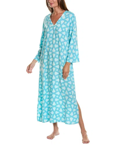 N Natori Soho Geo Night Dress In Blue