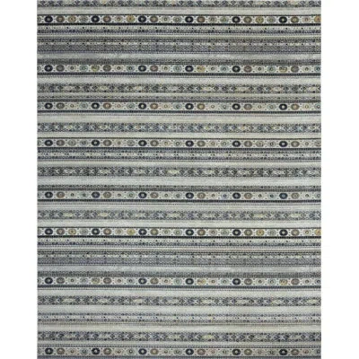 N Natori Southwestern Gray Indoor / Outdoor Use Area Rug