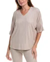 N Natori Terry Lounge Top In Neutral