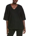 N Natori Tranquility V-neck Top In Black