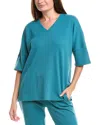 N Natori Tranquility V-neck Top In Blue