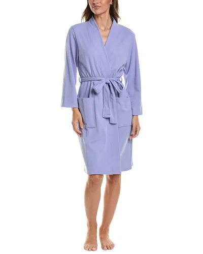 N Natori Tranquility Waffle Knit Robe In Purple