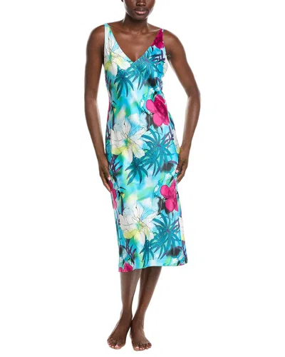 N Natori Viva Printed Satin Chemise In Multi