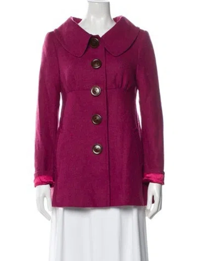 Pre-owned N Peal Wool Jacket In Pink