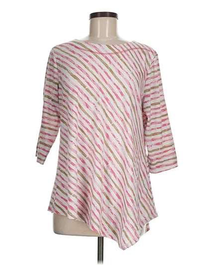 Pre-owned N Touch 3/4 Sleeve T-shirt In Pink