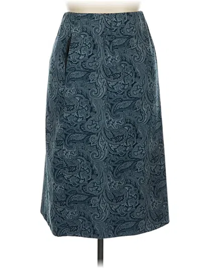 Pre-owned N Touch Formal Skirt In Teal
