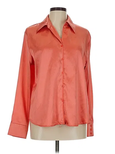 Pre-owned N Touch Long Sleeve Blouse In Orange
