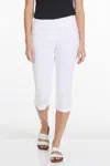 N Touch Pull-on Capri Pants In White In White