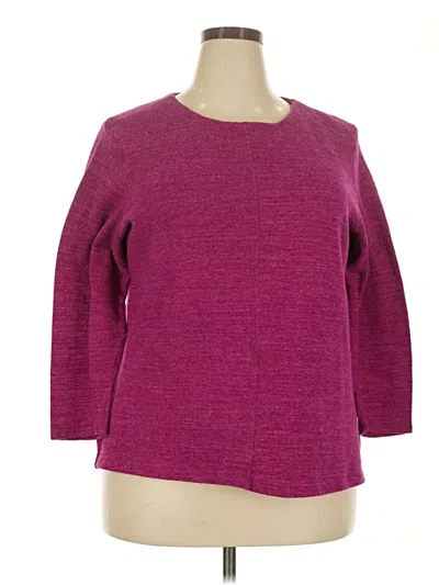Pre-owned N Touch Pullover Sweater In Burgundy