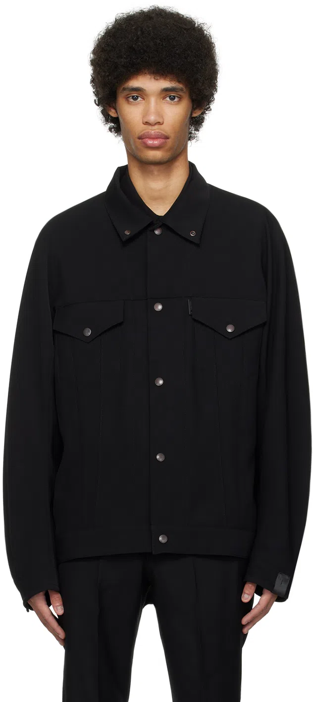 N.Hoolywood Black Buttoned Jacket