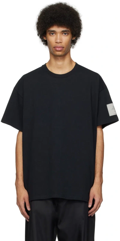 N.hoolywood Black Half Sleeve T-shirt