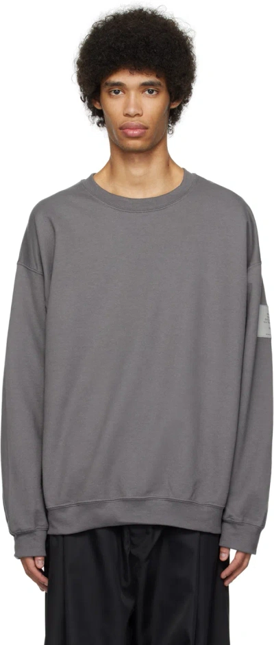 N.hoolywood Grey Patch Sweatshirt In Charcoal