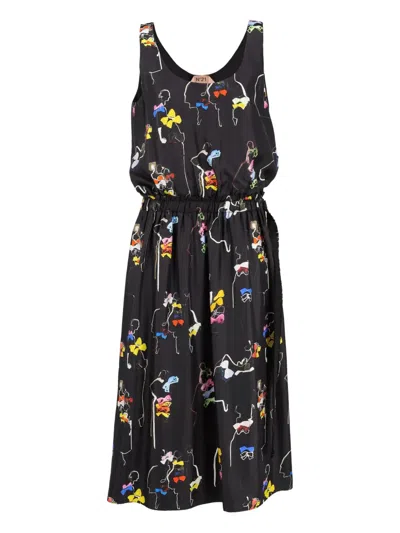 Pre-owned N°21 2000s  Silk Midi Dress