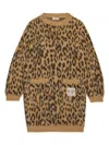 N°21 Leopard-print Wool-blend Dress In Maculato