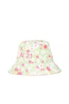 N°21 Floral-print Bucket Hat In Green